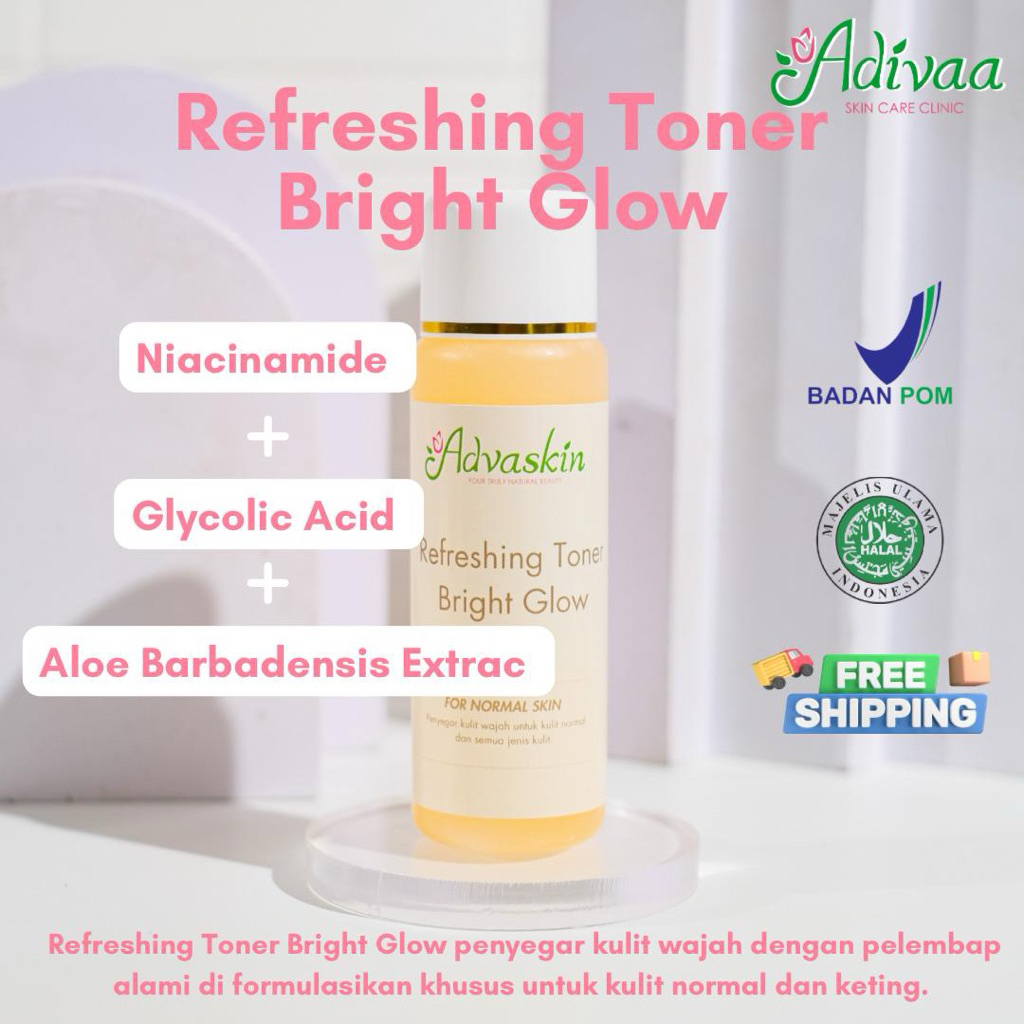 REFRESHING TONER BRIGHT GLOW (Adivaa skincare)