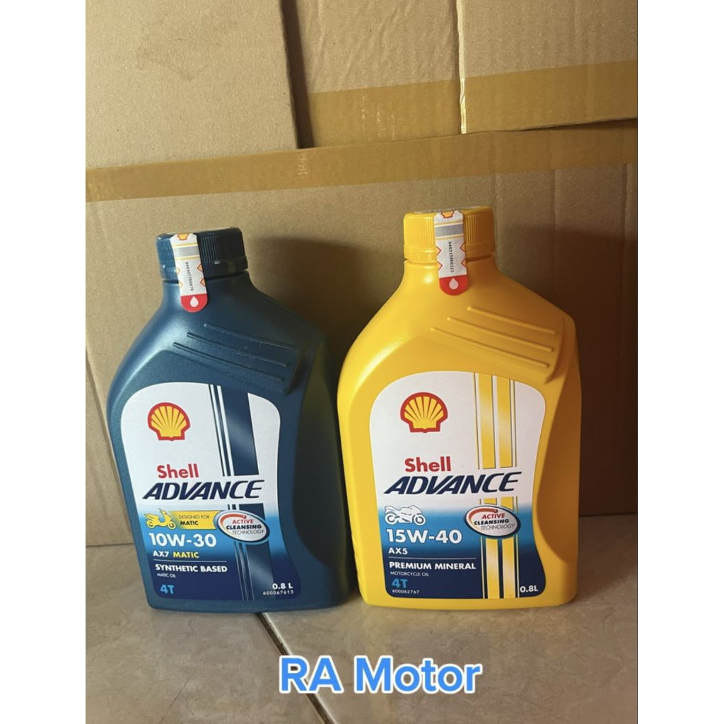OLI SHELL ADVANCE AX5 AX7 0,8L
