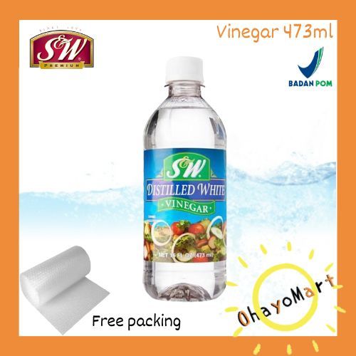 

S&W Distilled white vinegar 473ml / SW cuka putih botol kecil 473ml