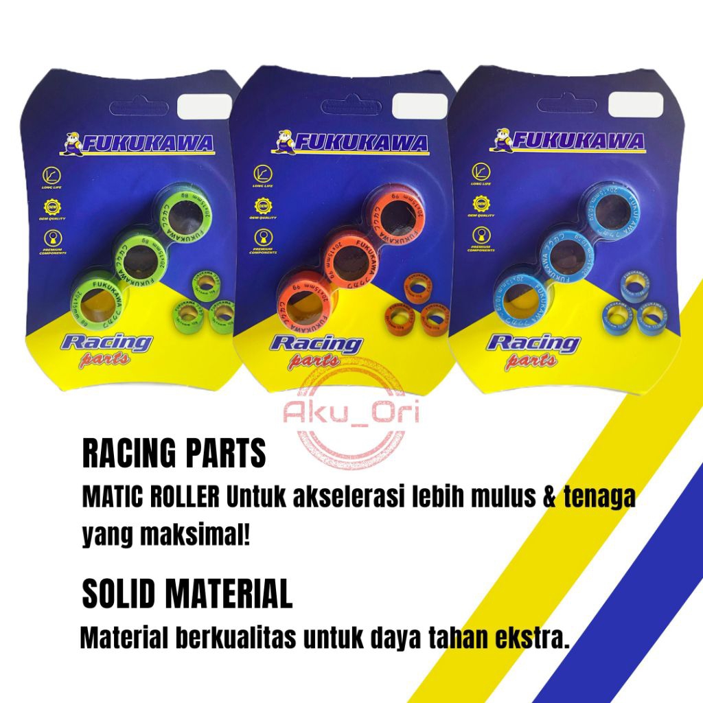 ROLLER BEAT FUKUKAWA roller racing beat scoopy spacy karbu isi 3 pcs