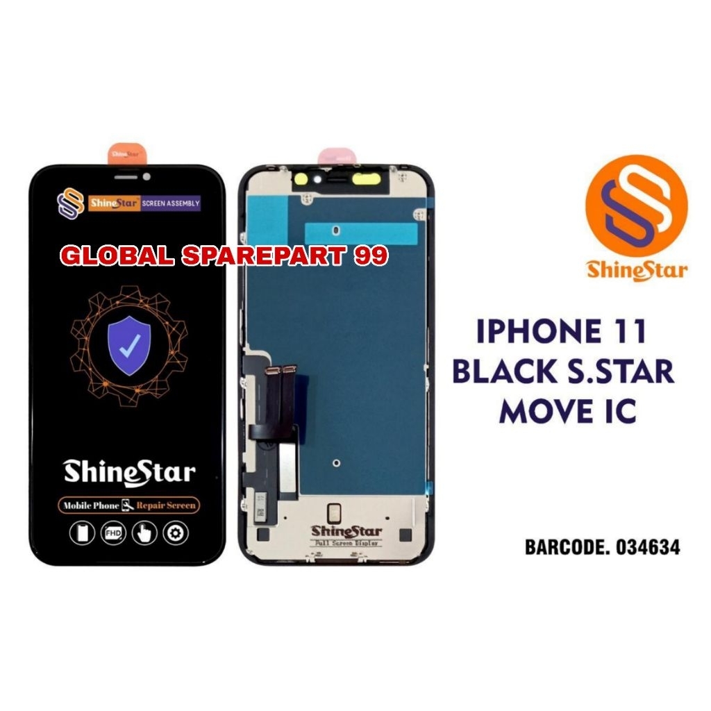 LCD IPHONE 11 / IP 11 (MOVE IC) SHINESTAR SCREEN ASSEMBLY