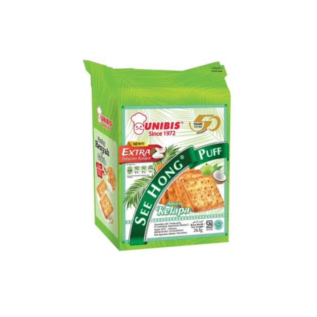 

Hatari kelapa/hatari see hong 245 gr-kelapa/hatari see hong puff 245gr/hatari malkist 245 gr/biskuit malkist rasa margarin 245 gr/original