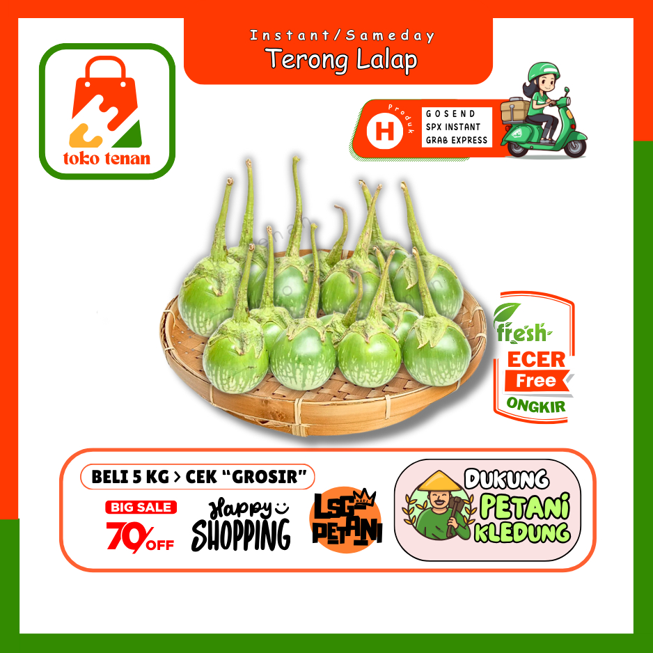 

Tokotenan // Terong Lalap -- Sayur Gunung Ecer (H)