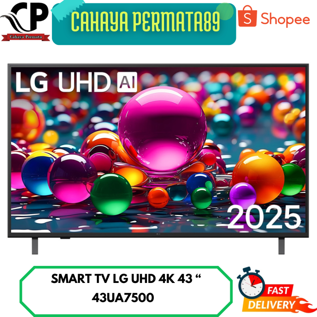 LG TV 43UA7500 SMART TV UHD AI UA75 4K 43 INCH 43UA7500PSA NEW SERIES 2025