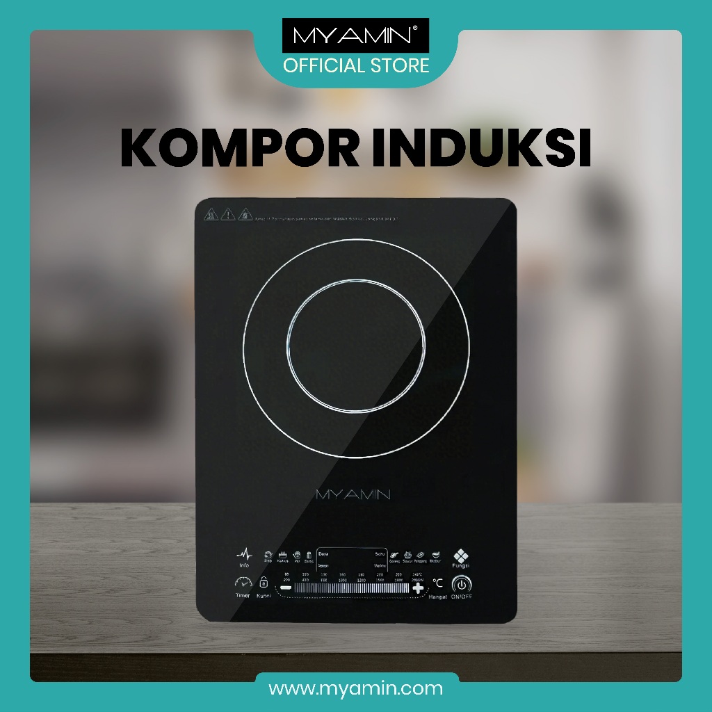 Kompor Induksi portable elektrik MYAMIN 200-2000 Watt