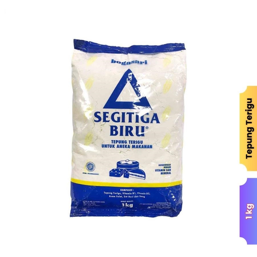 

Tepung Terigu Segitiga Biru 1 kg - Bogasari Segitiga Biru Tepung Serbaguna
