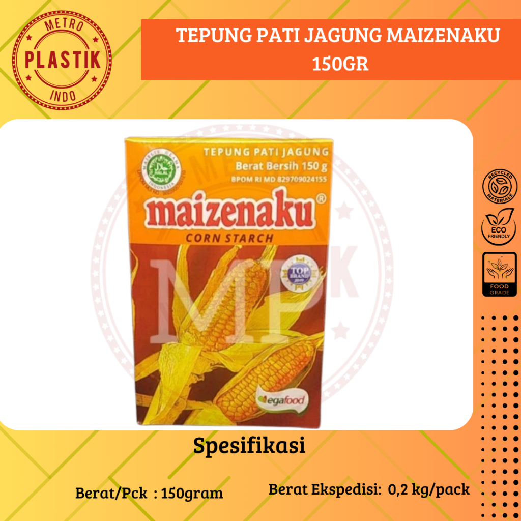 

Maizenaku 150gr / Tepung Pati Jagung Maizena Ku Corn Starch