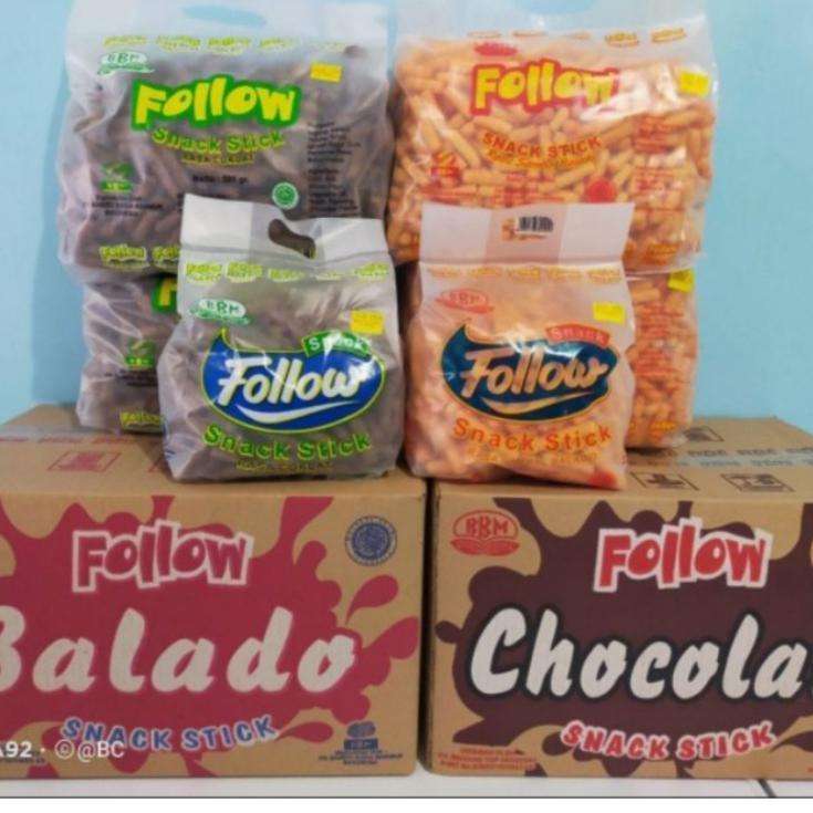 

Snack Follow Stik Balado dan Cokelat 450g dan 220g