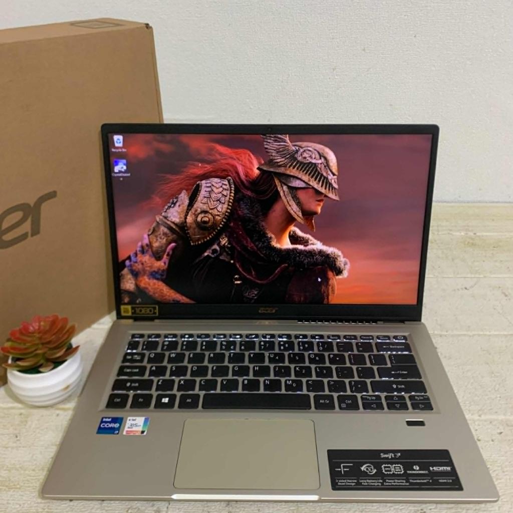 Second Laptop Slim Acer Swift 3X SF314 | Core i7 1165G7 | RAM 16 GB | SSD 512 GB | Key Backlight | L