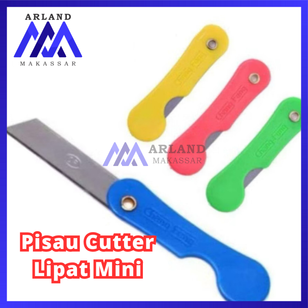

AM PER PCS / Cutter Lipat Mini Pisau Kecil Foldable Knife Alat Potong Multifungsi