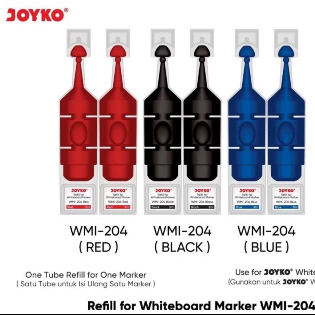 

Refill Tinta Spidol White Board Joyko WMI-204 (1 Tube)