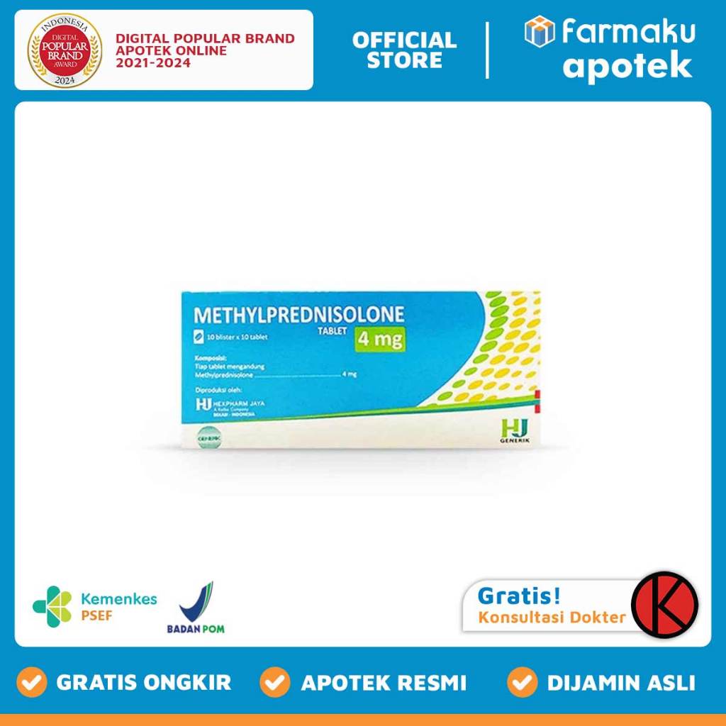 Methylprednisolone 4 mg HexpBlister  10 tablet - HBK