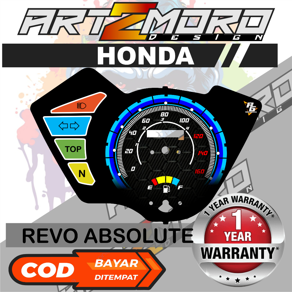 PAPAN SPEEDOMETER CUSTOM HONDA REVO ABSOLUTE 2010