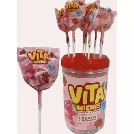 

( Jar ) Yupi Vita Mienis Lollipop 216Gr - Permen Yupi