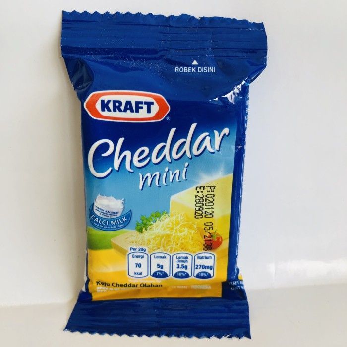 

KEJU KRAFT CHEDDAR MINI BATANG ISI 4PCS 30GR