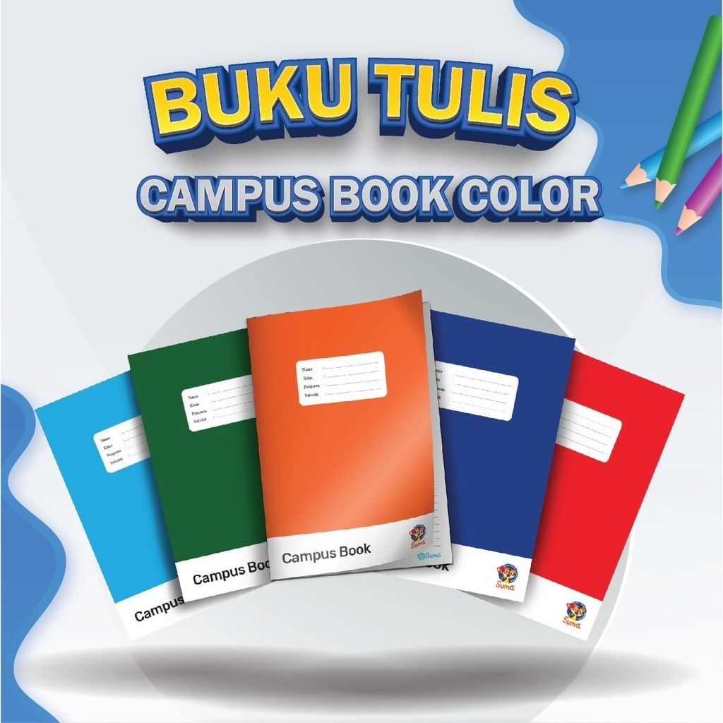 

Buku Tulis Campus warna 50 Lembar 1 pak 5 Buku