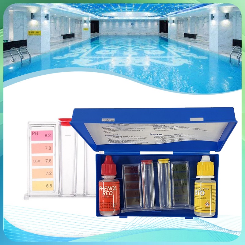 Alat Test Ph Air Teskit Kolam Renang Tes Kit Oto Ph Testkit Air Ph Dan Chlorin Alat Tes Ph Kolam Ren