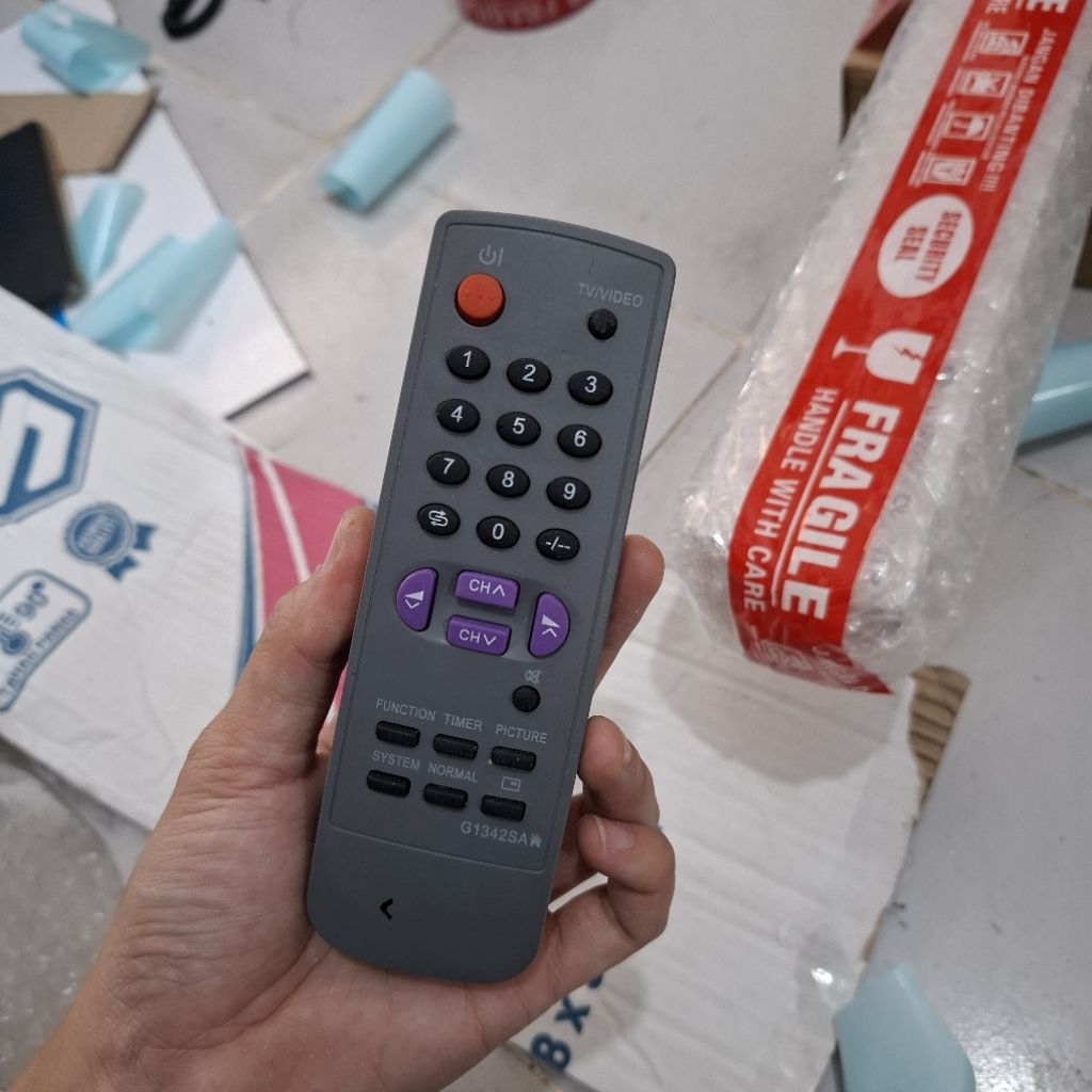 REMOT TV TABUNG SHARP LANGSUNG PAKAI TANPA SETTING. REMOT TV JADUL SHARP