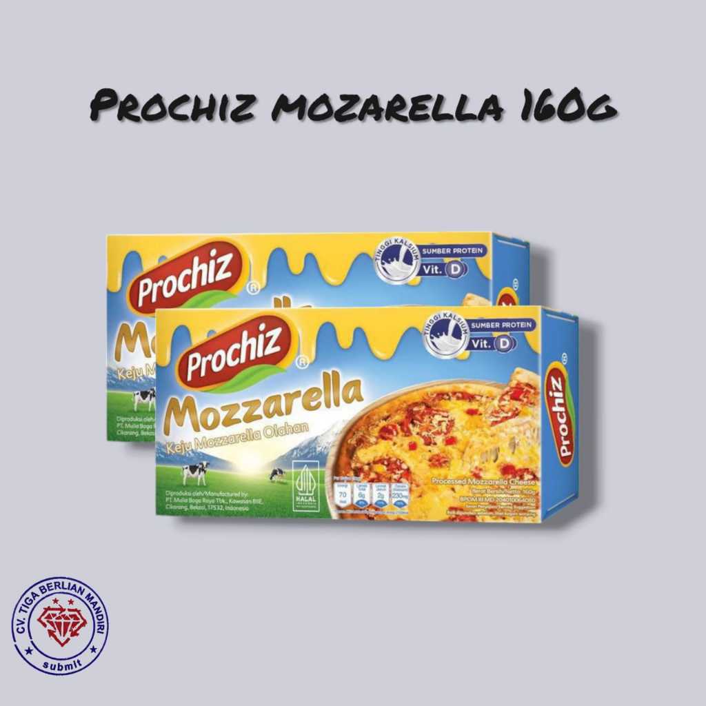 

PROCHIZ MOZZARELA KEMASAN 160GRM/PCS