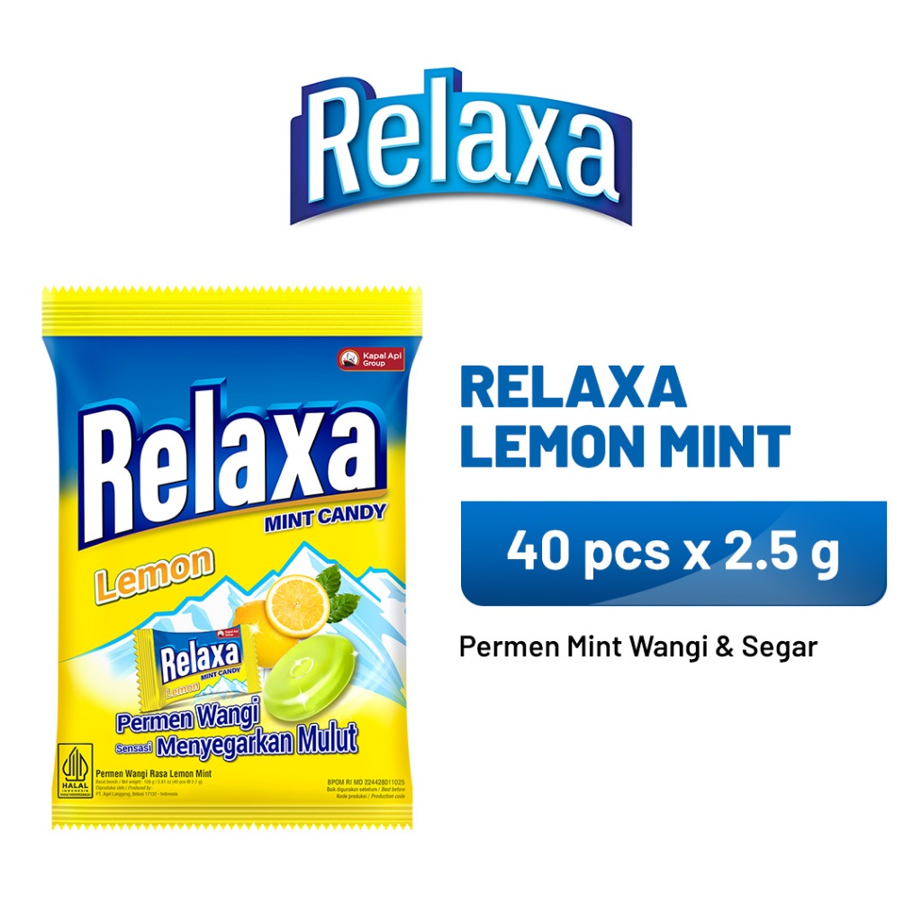 

RELAXA Lemon Mint 1 Bag (40 x 2.5 gr)