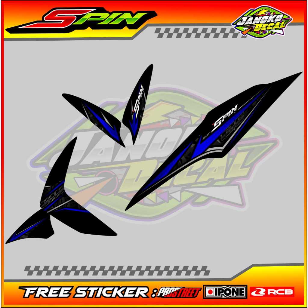 STRIPING VARIASI MOTOR SUZUKI SPIN 125 R / STICKER LIST VARIASI SUZUKI SPIN 125 R