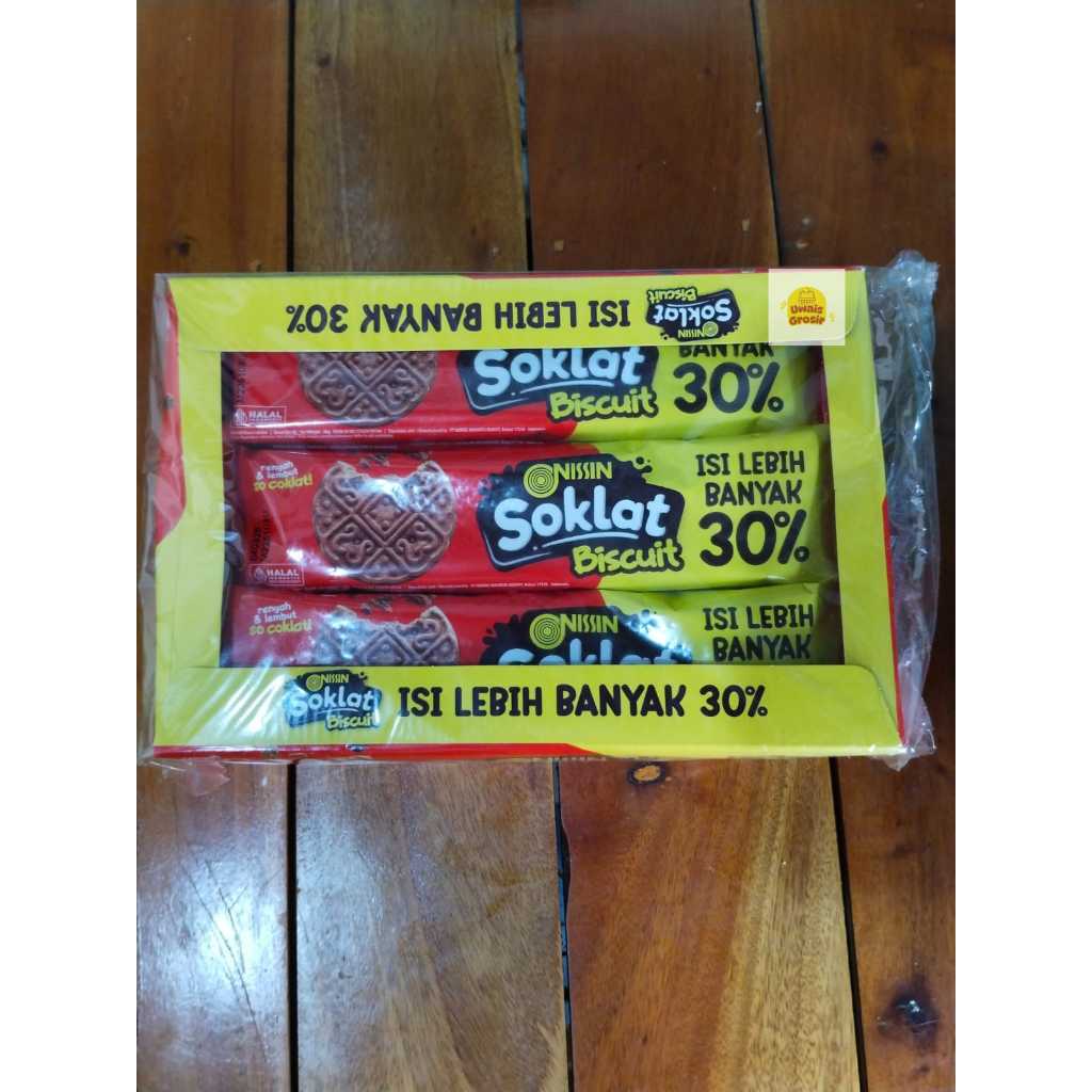 

Nissin Biskuit Soklat isi 12 bonus 1/biskuit coklat/kue coklat/coklat/kue kering coklat/biskuit