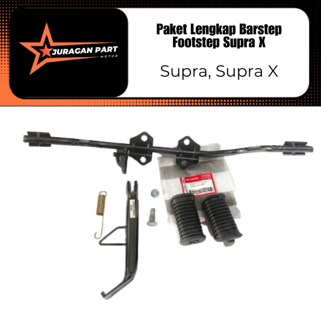 besi barstep step depan Supra x Supra fit lama karet step ORIGINAL HONDA