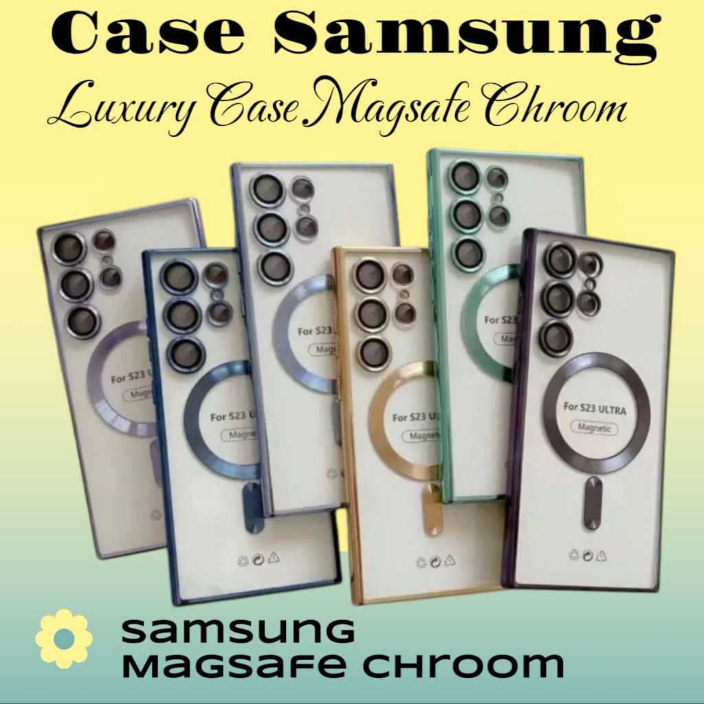 MAGNETIC MAGSAFE HC 305 CASE FOR SAMSUNG S21 FE / S21 ULTRA / S21 CASE MAGSAFE METALIC LIST CHROOM