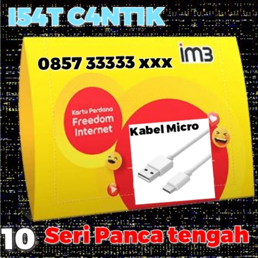 Nomer Cantik Indosat Ooredoo seri 11digit Panca tengah