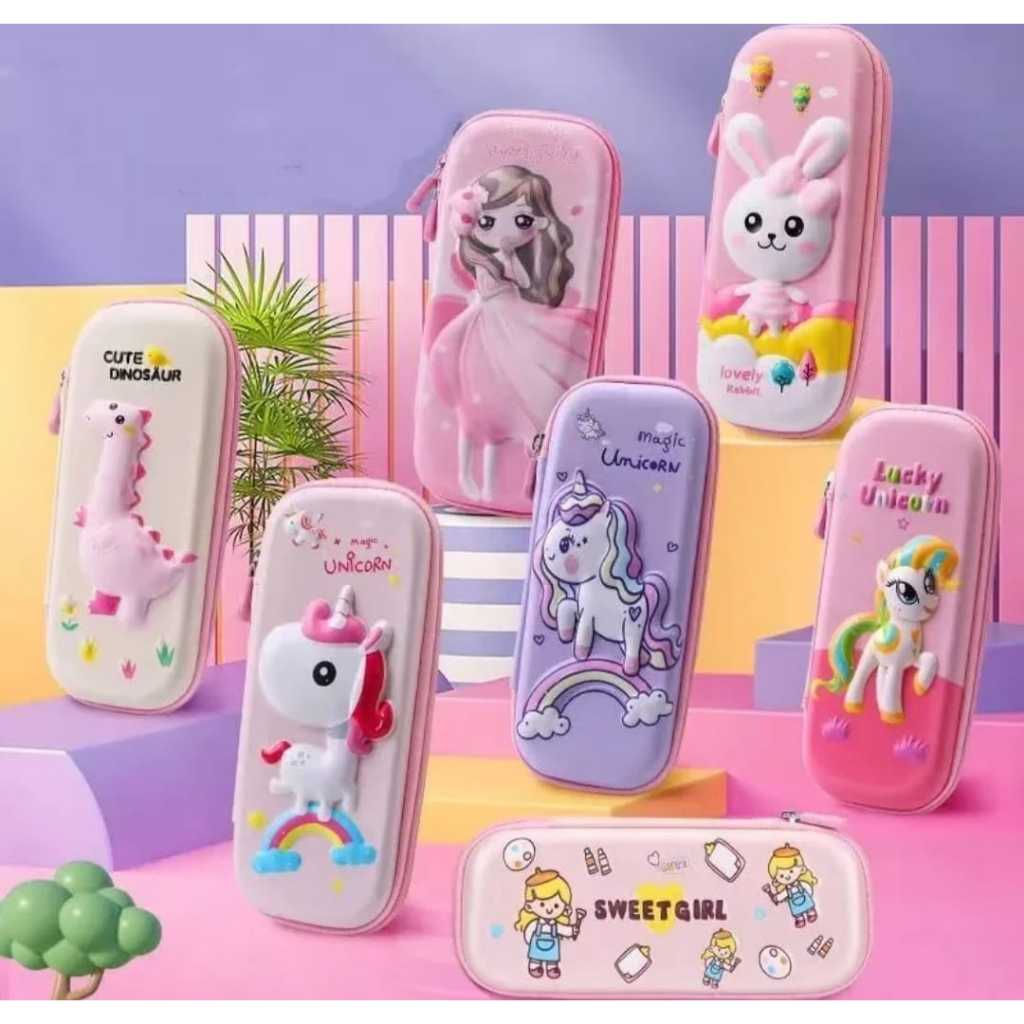 

READY!!! Kotak Pensil anak, Kotak Pensil 3D timbul, kotak pensil sanrio