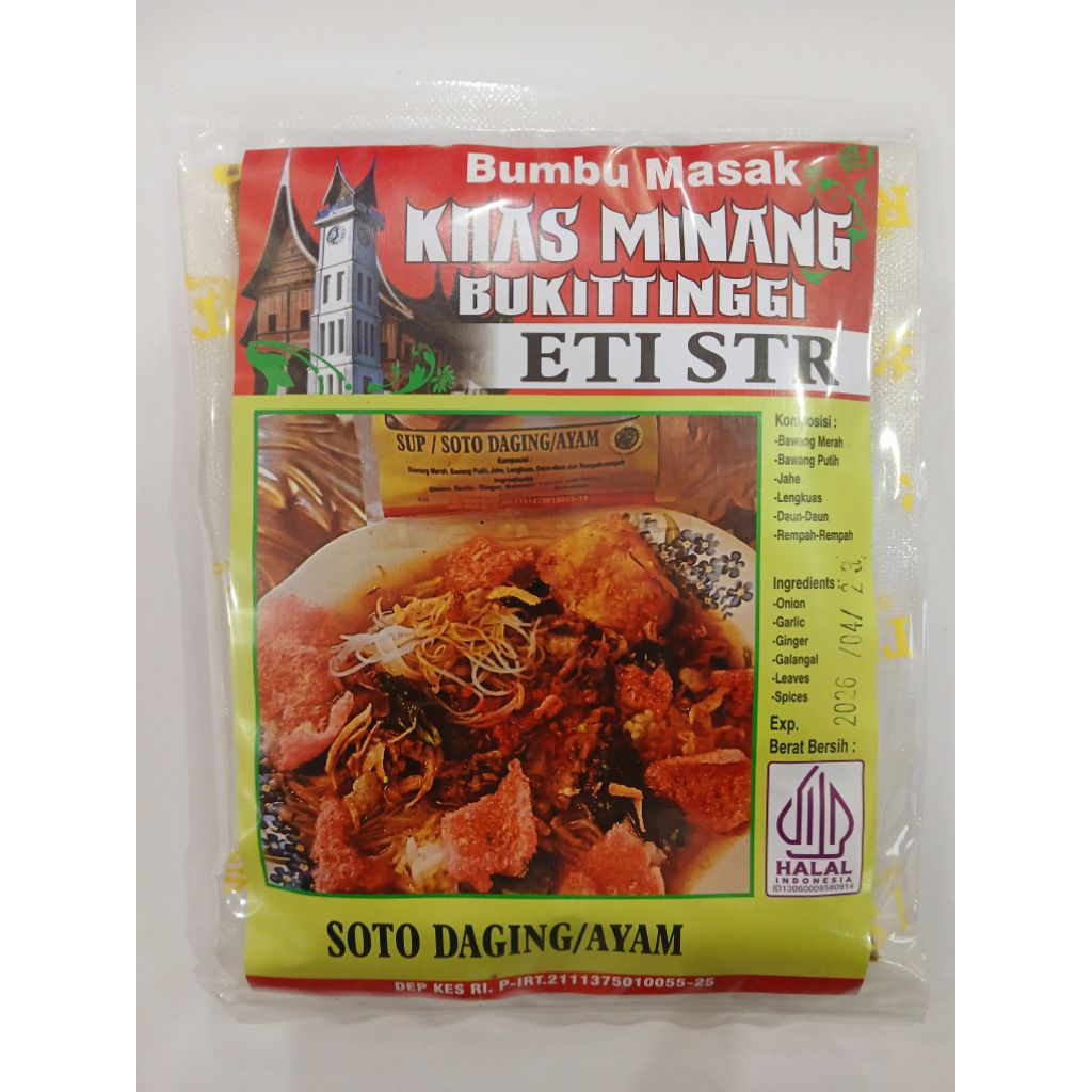 

Bumbu soto daging/ ayam khas Padang