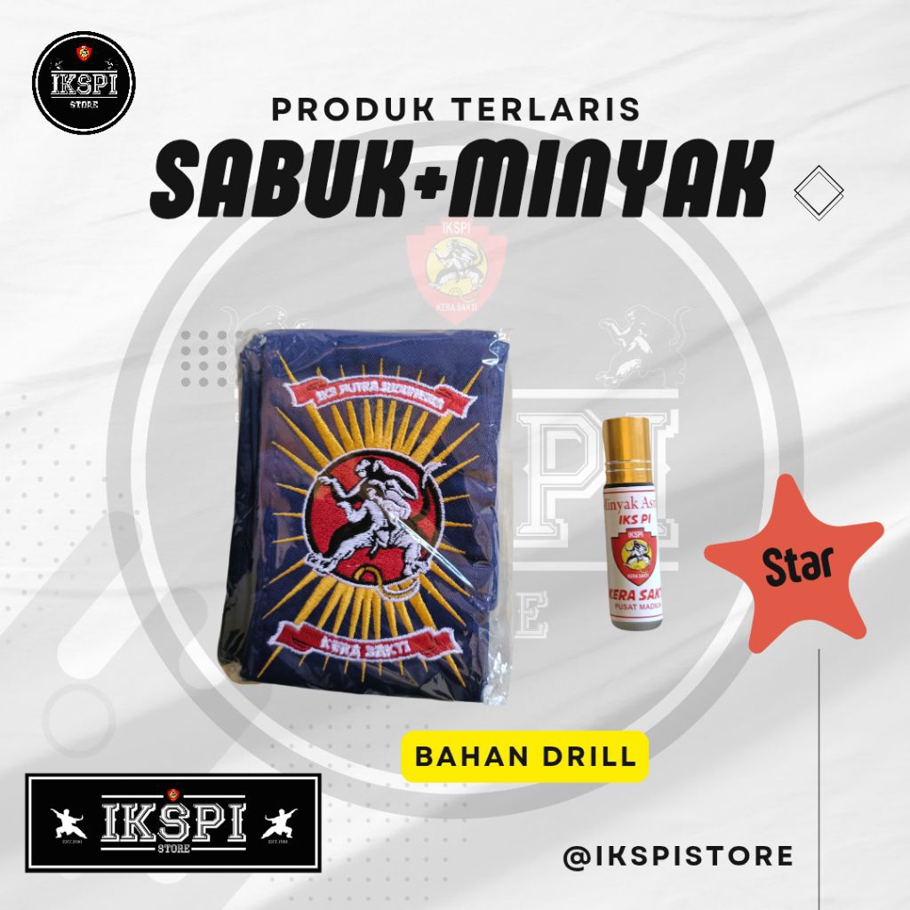SABUK BIRU DRILL + MINYAK ASMAK IKSPI