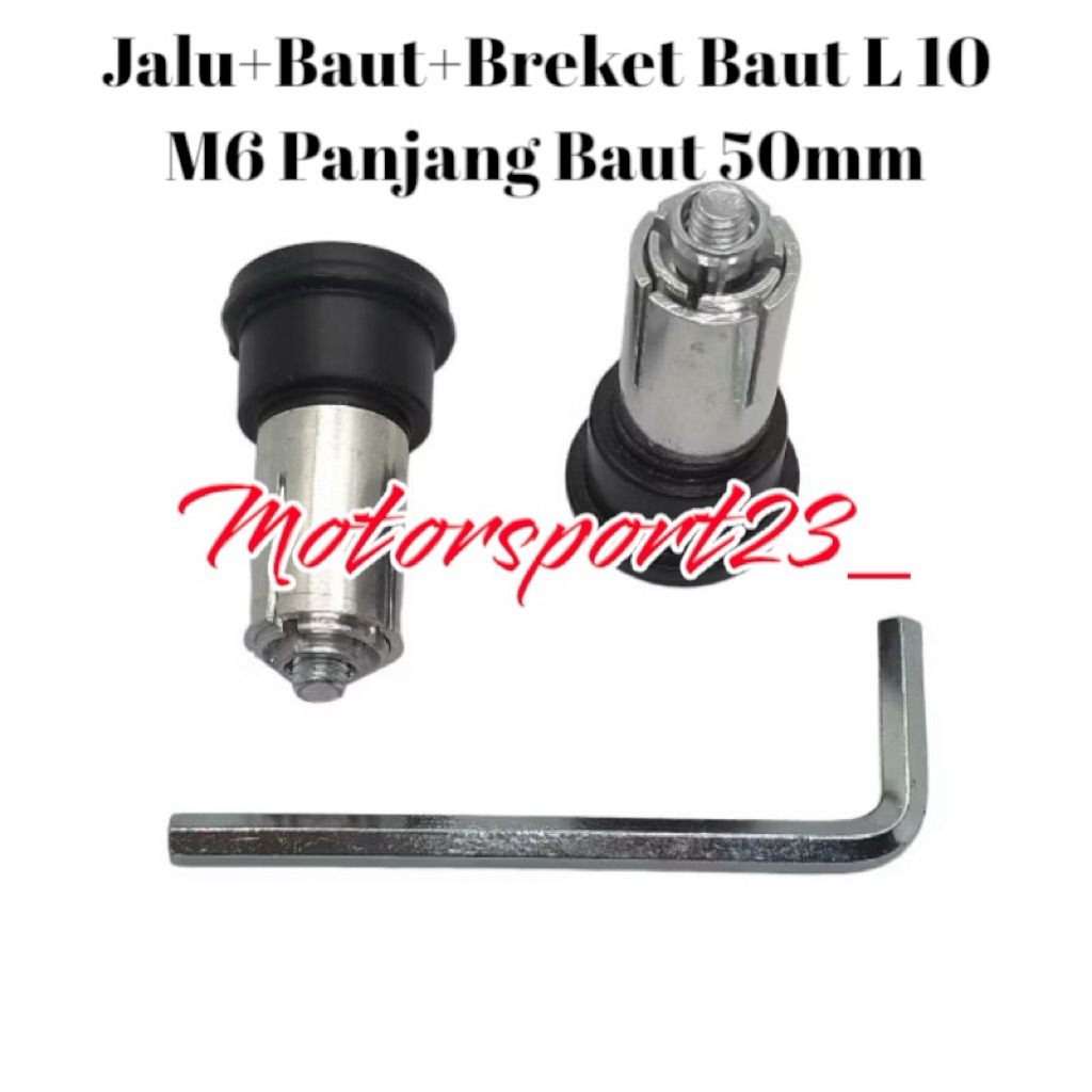 Paket Breket Jalu Stang Set Kiri Kanan Pluse Kunci Baut L 10/PNP Universal Motor Honda Yamaha Suzuki