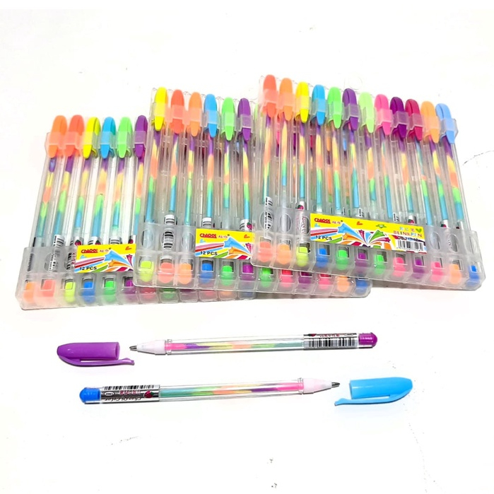 

Harga Grosir (12packs/144pcs ) Pulpen Gel Pelangi BLINKPEN GLP-SQ717