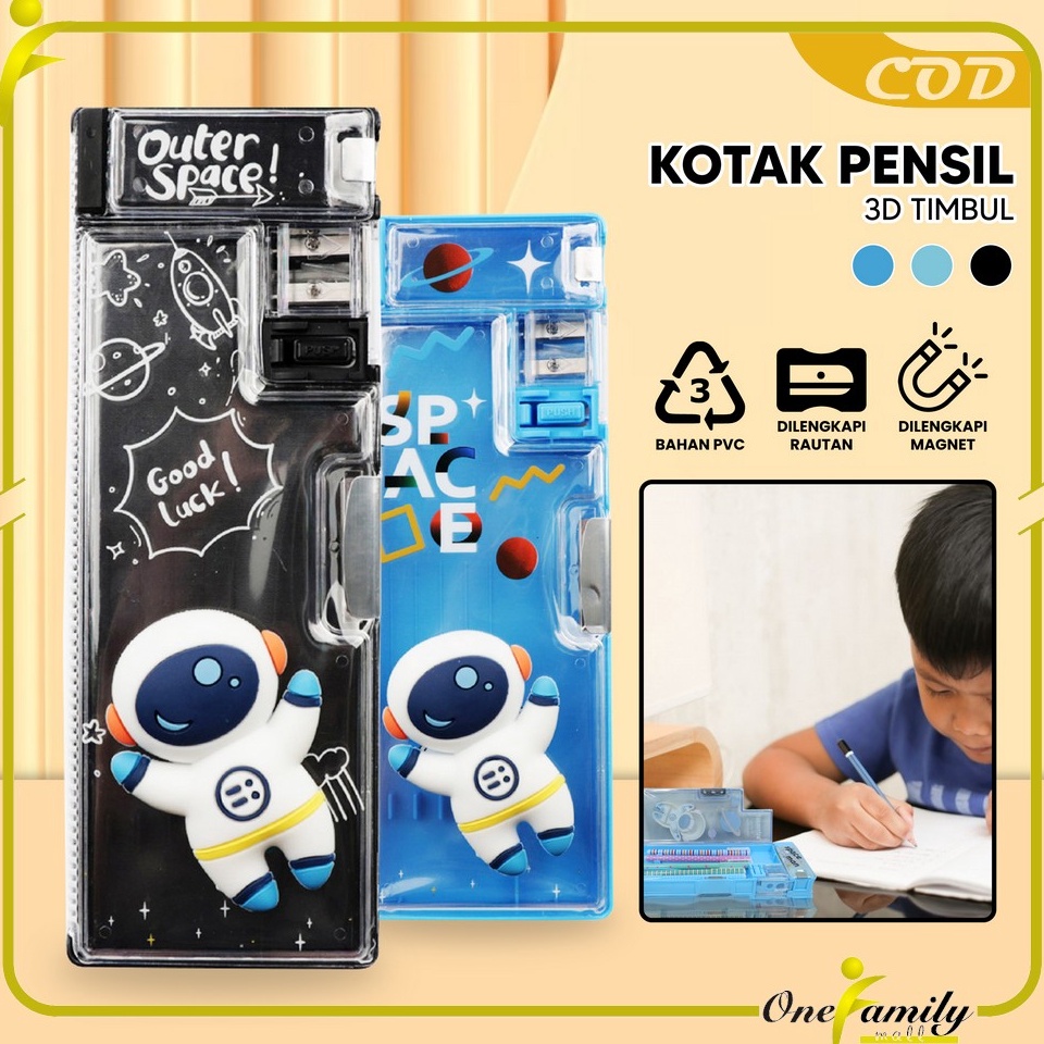 

ONEA59 Tempat Pensil Anak 3D Timbul Magnetic Multifungsi Alat Tulis Sekolah Kotak Pensil Pencil Case Magnet Untuk Anak Tk KODE A3F3