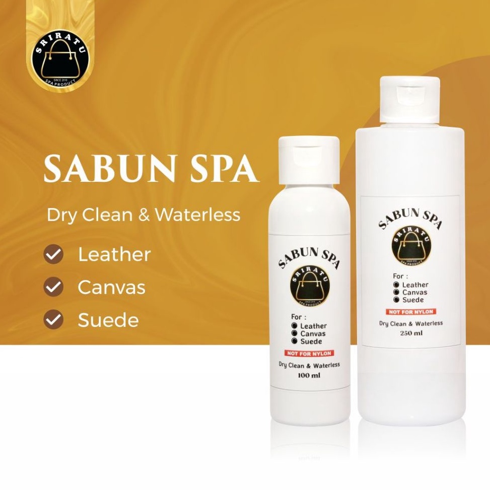 KODE P97P Sriratu Sabun SPA  1ml dan 25ml  Sabun Pembersih Tas Kulit  Sintetis  Canvas