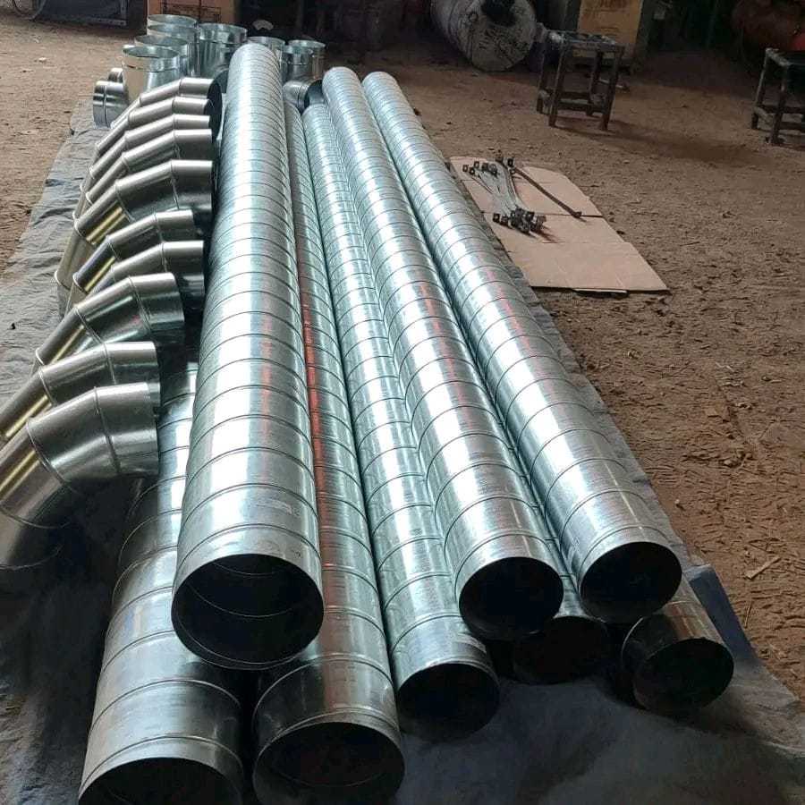 Ducting spiral / Round ducting BJLS 5"-dia 125mm t0.5mm