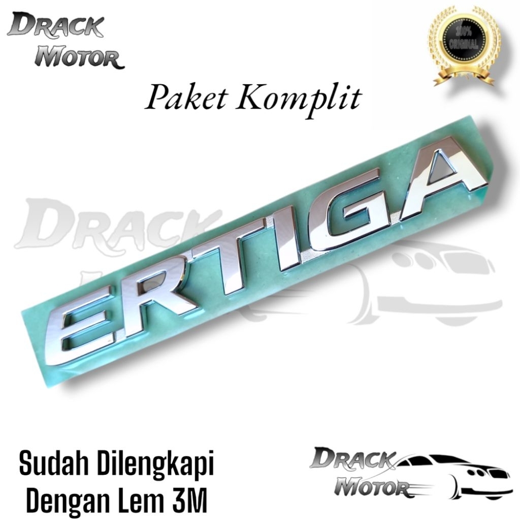 Emblem Tulisan Ertiga Chrome Original Bagasi Belakang Suzuki Ertiga