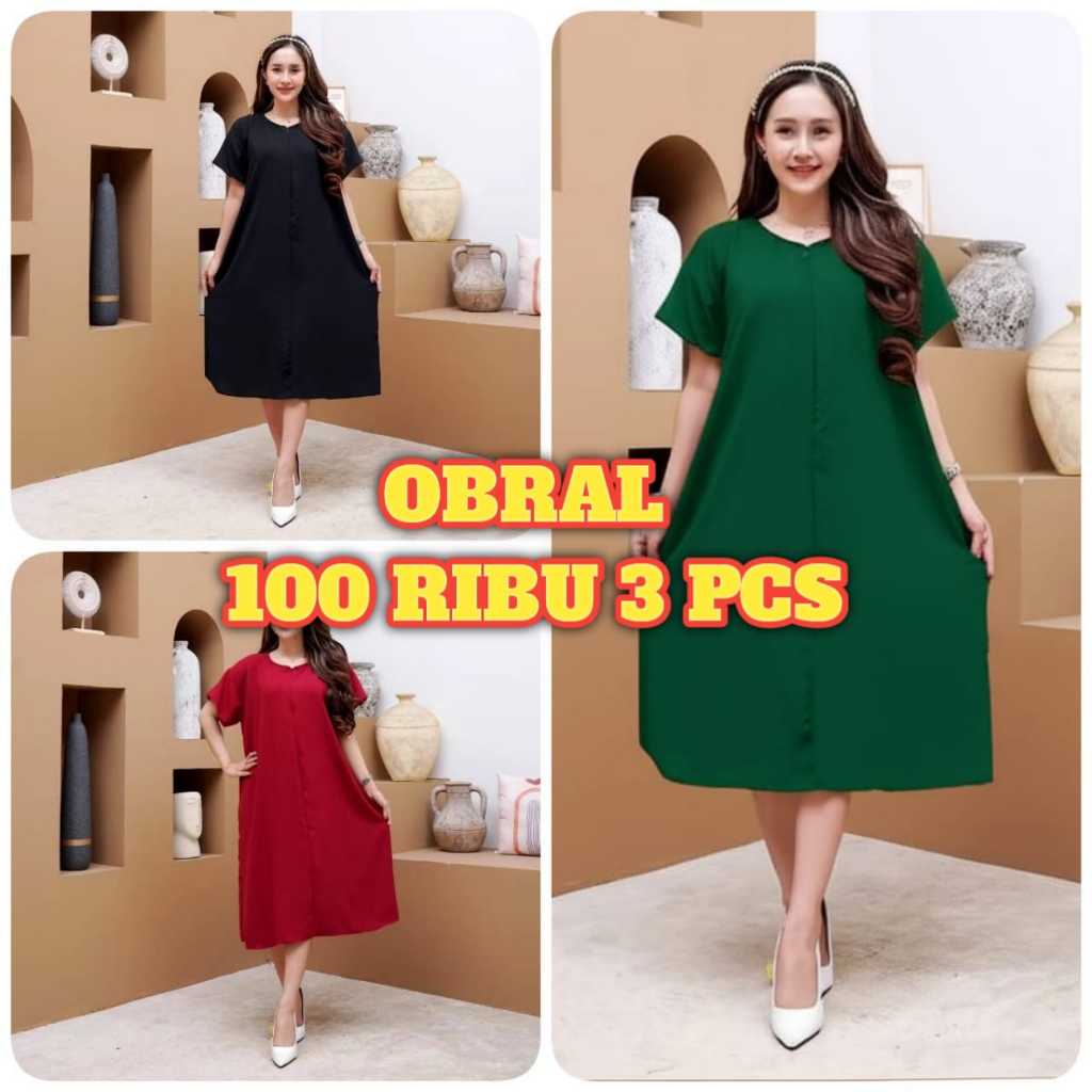 DASTER BUSUI 100 RIBU DAPAT 3 PCS BAJU POLOS WANITA JUMBO DASTER TERMURAH KAIN PREMIUM TERBARU COD