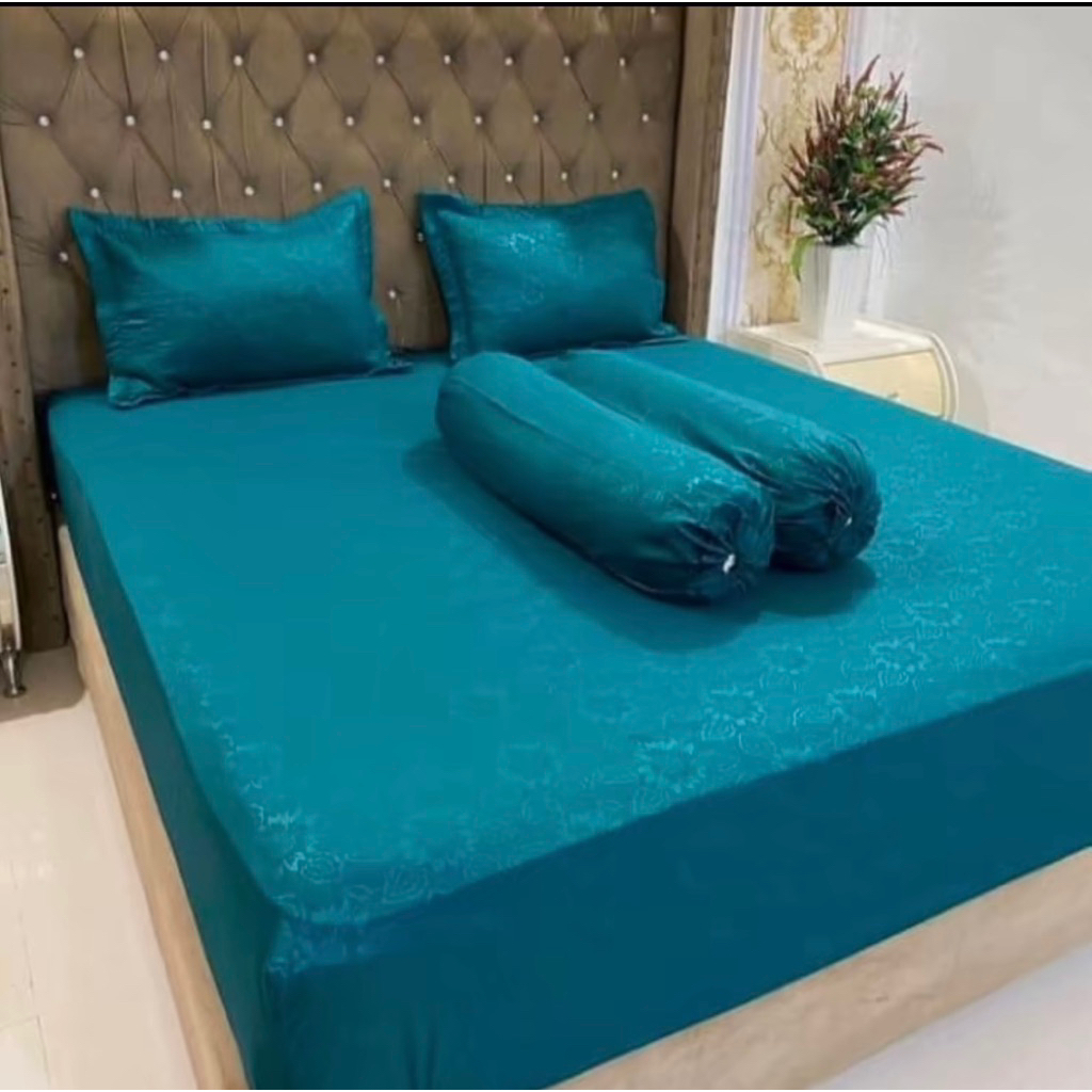 sprei tempahan Aceh uk 6kaki (180x200x30) botak,bahan embos polos