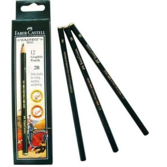 

PENSIL FABER CASTELL 9 2B 12 PCS