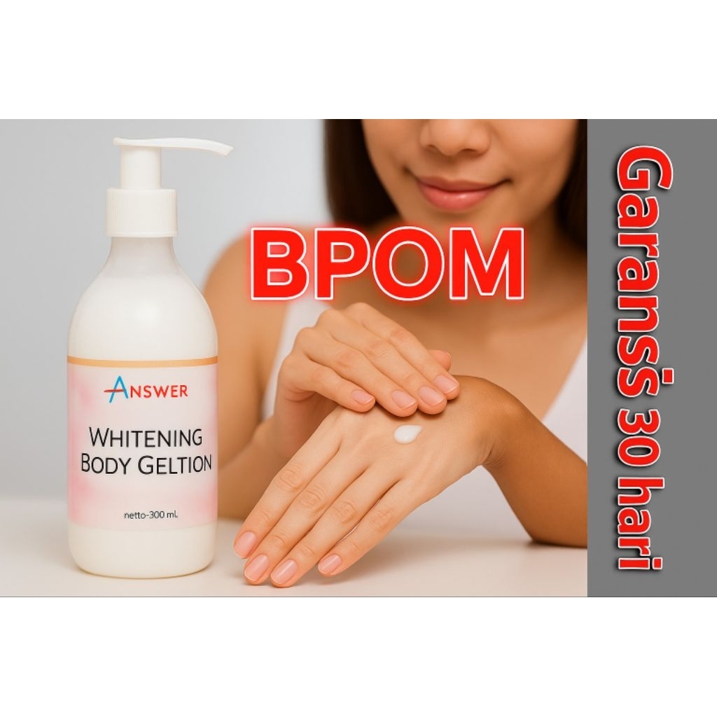 Pemutih Badan Permanen bpom dan halal ori cepat whitening body lotion