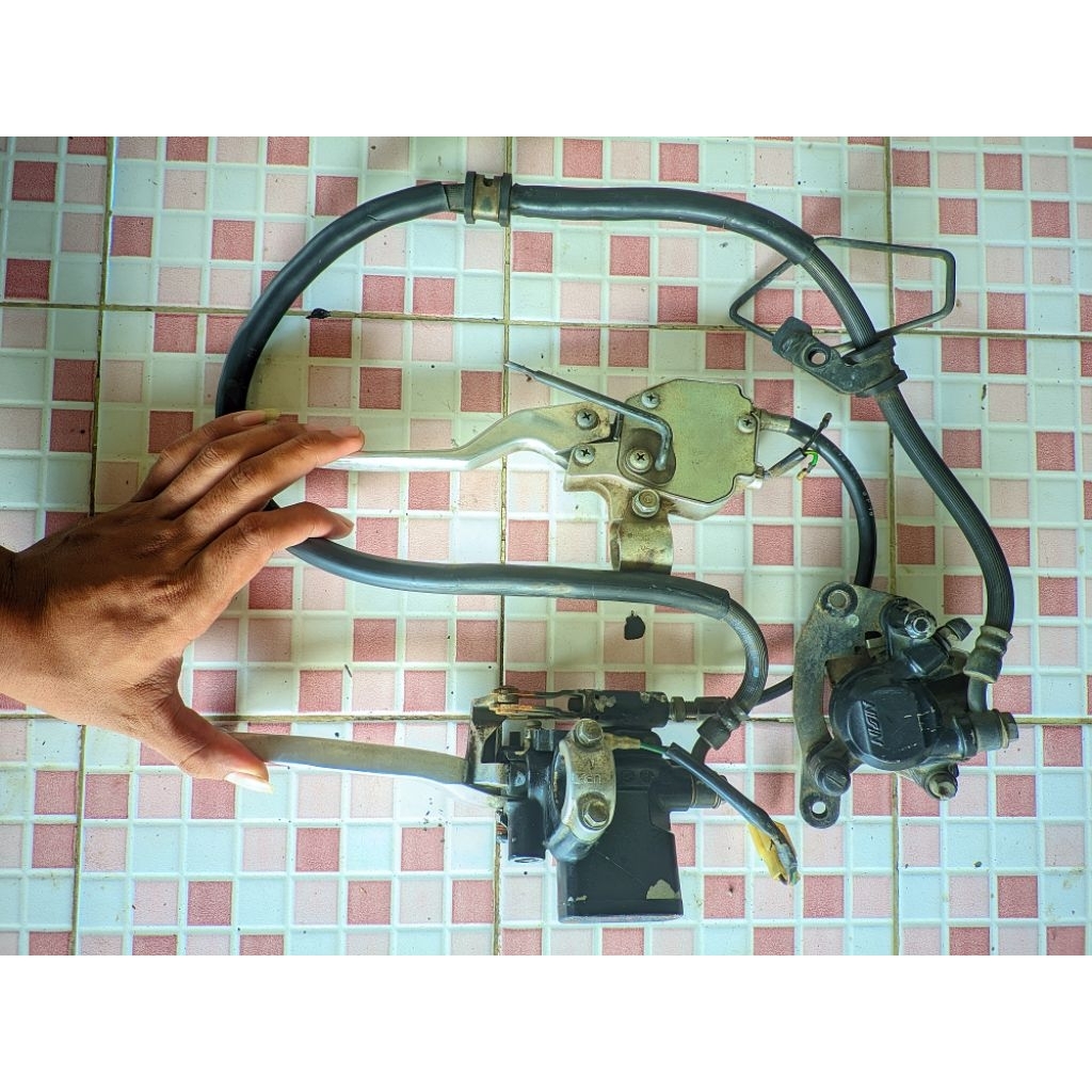 Combi brake Honda Beat Fi Stater Kasar KZL ORIGINAL CABUTAN