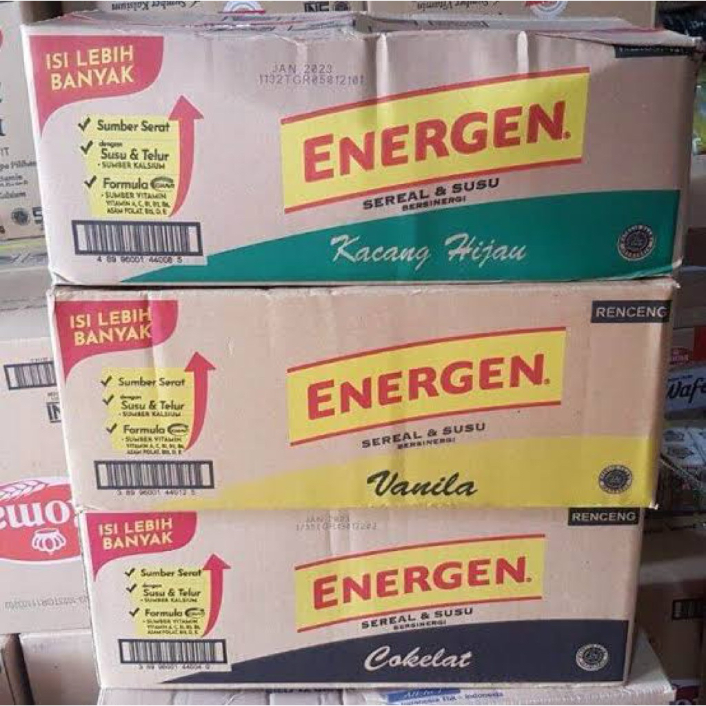 

Energen 1 dus ada 4 varian rasa / Energen sereal 1 dus