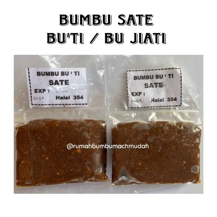 

Bumbu sate bu'ti / bu jiati 50gram || bumbu sate homemade 100% tanpa pengawet