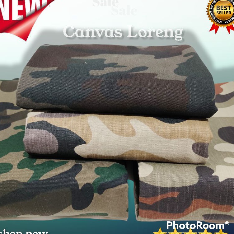KODE L48R Bahan Kain Kanvas Loreng Loreng Tni Canvas TNI Kanvas Canvas Terpal Tebal
