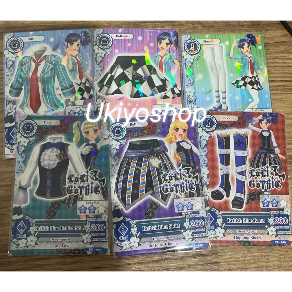 Aikatsu Kartu Promotion Aoi Yurika Ichigo loligothic & normal Indo set
