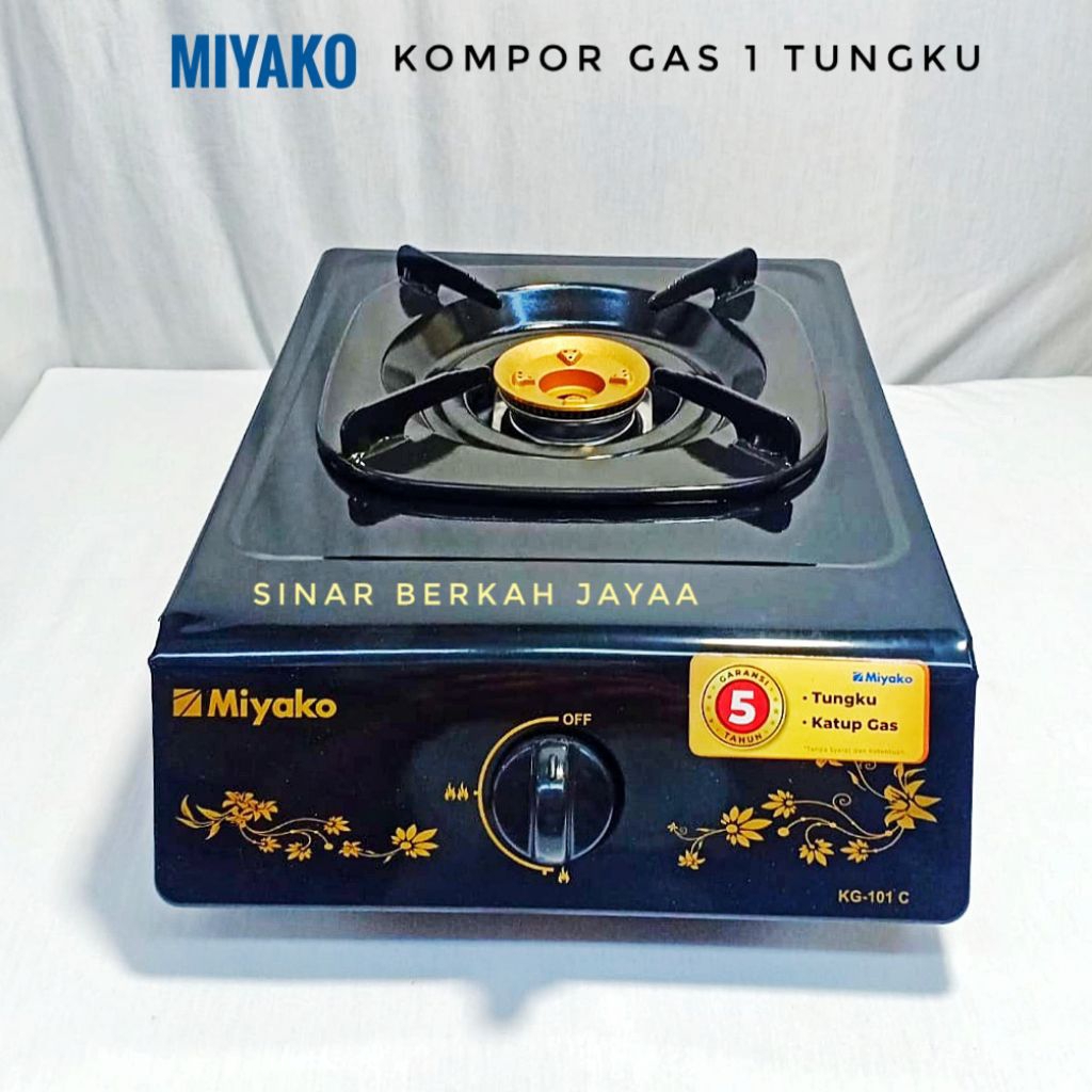 MIYAKO Kompor Gas 1 Tungku kg101c Kompor 1 Tungku Burner Kuningan