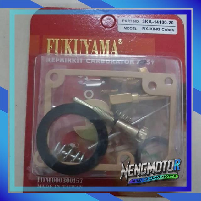 REPAIRKIT CARBURATOR ASSY REPAIR KIT KARBURATOR RX KING RX KING COBRA  + KARET- FUKUYAMA HIGH QUALIT