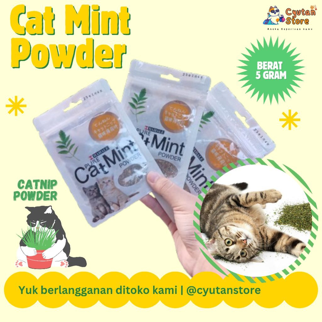 Cat mint bubuk  catnip kucing